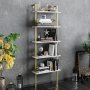HANAH HOME Polica za knjige Piante White Gold - slika 1