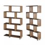 HANAH HOME Polica za knjige Nilufer Walnut - slika 3