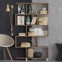HANAH HOME Polica za knjige Nilufer Walnut - slika 1