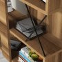 HANAH HOME Polica za knjige Extra Walnut - slika 3