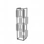 HANAH HOME Polica za knjige Prada Black White - slika 3