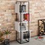 HANAH HOME Polica za knjige Prada Black White - slika 1