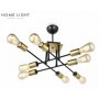 BBLINK Pigna 16638 Luster 8*E27 Crna/Mesing - slika 1