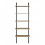 HANAH HOME Polica za knjige Piante Walnut Black - slika 4