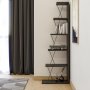 HANAH HOME Polica za knjige Tlos Anthracite - slika 2