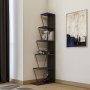 HANAH HOME Polica za knjige Tlos Anthracite - slika 1
