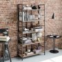 HANAH HOME Polica za knjige Tinleys Walnut - slika 1