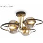 BBLINK Nalan19064 Luster 4*E27 Crna/Mesing - slika 1