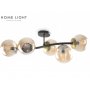 BBLINK NILUFER 19135 Luster 5*E27 Crna/Mesing - slika 1