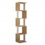 HANAH HOME Polica za knjige Piri Oak White - slika 2
