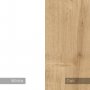 HANAH HOME Polica za knjige Piri Oak White - slika 3