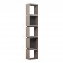 HANAH HOME Polica za knjige Multi Light Mocha Anthracite - slika 2