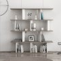 HANAH HOME Polica za knjige Jorin Dark Grey White - slika 2