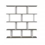HANAH HOME Polica za knjige Jorin Dark Grey White - slika 3