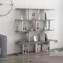 HANAH HOME Polica za knjige Jorin Dark Grey White - slika 1
