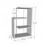 HANAH HOME Polica za knjige Algoritma White - slika 5