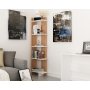 HANAH HOME Polica za knjige Als Teak White - slika 1