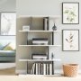 HANAH HOME Polica za knjige Harmon Anthracite White - slika 1