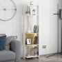 HANAH HOME Polica za knjige Abis Narrow White Oak - slika 1