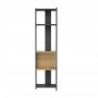 HANAH HOME Polica za knjige Abis Narrow Anthracite Oak - slika 3