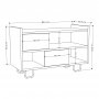 HANAH HOME Cipelarnik klupa Troy Light Mocha (855DTE4028) - slika 4