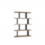 HANAH HOME Polica za knjige Harmon Oak Anthracite - slika 2