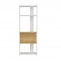 HANAH HOME Polica za knjige Abis Wide White Oak - slika 3