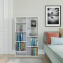 HANAH HOME Polica za knjige Keota White - slika 2