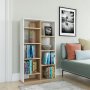 HANAH HOME Polica za knjige Keota Oak White - slika 2