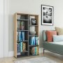 HANAH HOME Polica za knjige Keota Anthracite Oak - slika 2