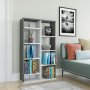 HANAH HOME Polica za knjige Keota White Anthracite - slika 2