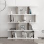 HANAH HOME Polica za knjige Jorin White Dark Grey - slika 2