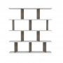 HANAH HOME Polica za knjige Jorin White Dark Grey - slika 3