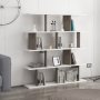 HANAH HOME Polica za knjige Jorin White Dark Grey - slika 1