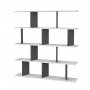 HANAH HOME Polica za knjige Jorin White Anthracite - slika 4
