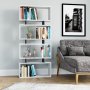 HANAH HOME Polica za knjige Langdon White Anthracite - slika 1