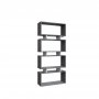 HANAH HOME Polica za knjige Langdon Anthracite White - slika 2