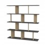 HANAH HOME Polica za knjige Jorin Anthracite Oak - slika 4