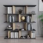 HANAH HOME Polica za knjige Jorin Anthracite Oak - slika 1