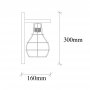 OPVIQ Zidna lampa Erebos 121 A - slika 3