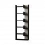 HANAH HOME Polica za knjige Oppa Anthracite White - slika 2