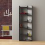 HANAH HOME Polica za knjige Oppa Anthracite White - slika 1