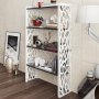 HANAH HOME Polica za knjige Tongfu White - slika 2