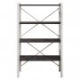 HANAH HOME Polica za knjige Tongfu White - slika 4