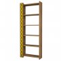 HANAH HOME Polica za knjige City Walnut Yellow - slika 3