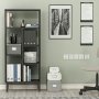 HANAH HOME Polica za knjige Penta Black Marble - slika 1