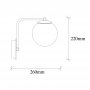OPVIQ Zidna lampa Daisy 146 A - slika 3