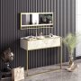 HANAH HOME Komoda Polka Aynali White (sa ogledalom) - slika 1