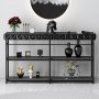HANAH HOME Komoda Zumrut Anthracite, Black (152) - slika 1