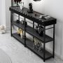 HANAH HOME Komoda Zumrut Anthracite, Black (152) - slika 3